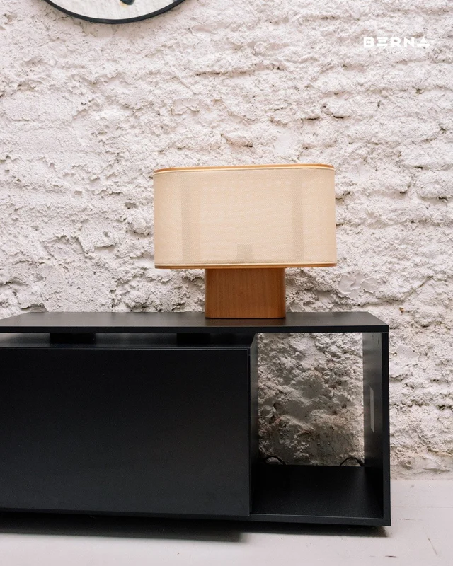 Lámpara de Mesa Eliptico Apollo en Marrón - Lámparas de mesa, Uruguay | Berna Home, vista 4
