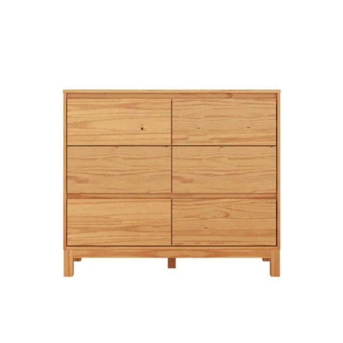 Cómoda 6 Cajones - Madera Maciza - Square en Madera natural - Cómodas, Uruguay | Rústico Hogar, vista 3