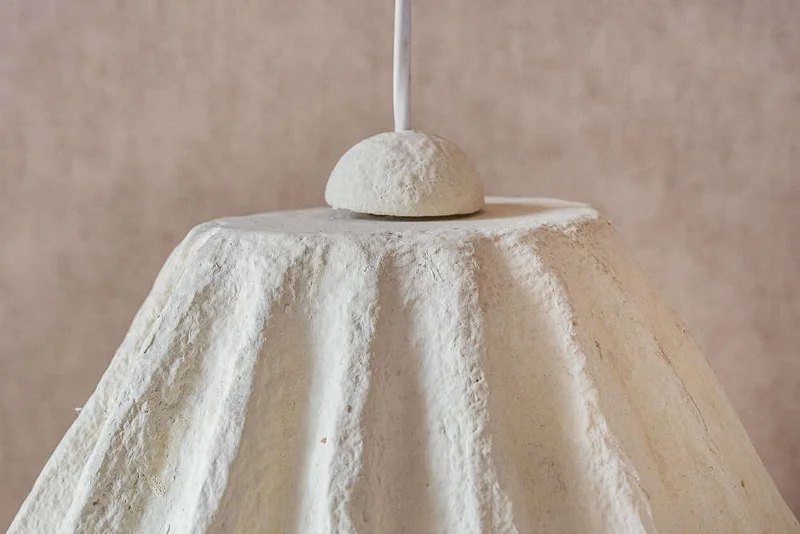 LAMPARA DE TECHO ZIA - PAPEL MACHE en Beige - Lámparas colgantes, Uruguay | La Iberica, vista 9