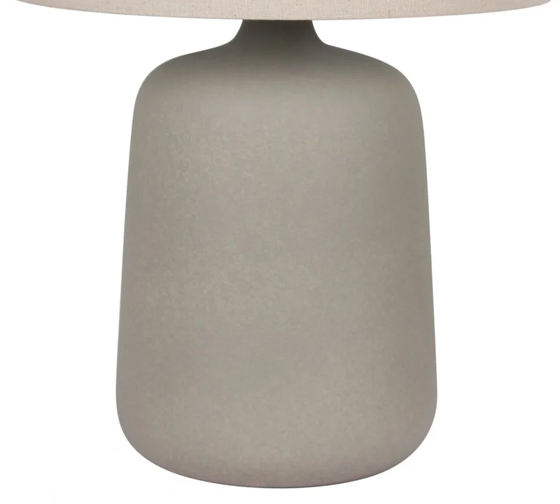Lampara de mesa - Cerámica gris Dabor en Gris - Lámparas de mesa, Uruguay | Rústico Hogar, vista 3