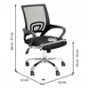 Silla De Escritorio Mallada Con Soporte Lumbar Negra en Negro - Escritorios y sillas de escritorio, Uruguay | Unilux, vista 6 de 6
