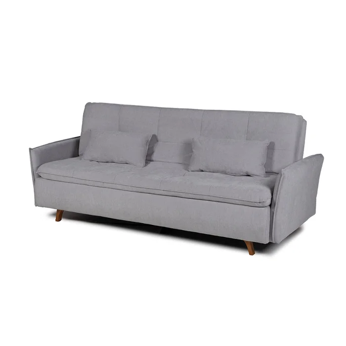 Sofá Cama Maira - C/Brazos - Tela Microfibra - 10286 (Gris) en Gris - Sillones y sofás, Uruguay | NYR