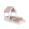 Cama Infantil Casita Blanco con Rosa - Dormitorio, Uruguay | RM Muebles y Deco, vista 7 de 8