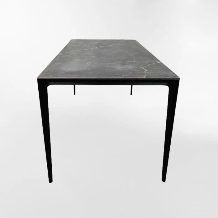 MESA DE EXTERIOR CELLINA NEGRO RECTANGULAR - Mesas de comedor, Uruguay | Viasono, vista 3