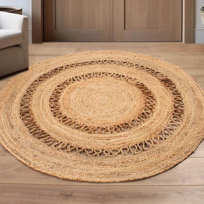 Alfombra Yute Braided Tista 120 Red - Alfombras, Uruguay | Tiendas Montevideo