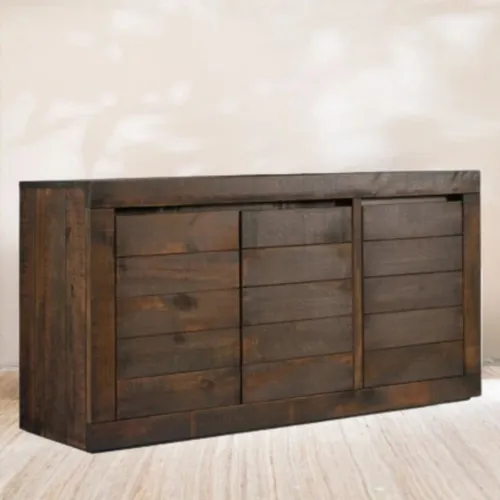 Aparador Canela 3 Puertas en Marrón - Muebles para TV, Uruguay | Nario Hogar