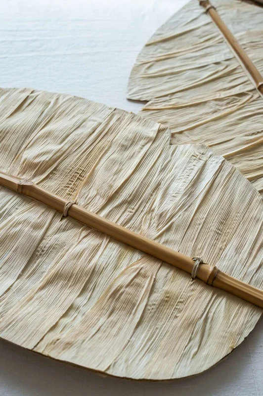 PALMA PARA PARED - BAMBOO Y FIBRAS en Madera natural - Decoración de pared, Uruguay | La Iberica, vista 11