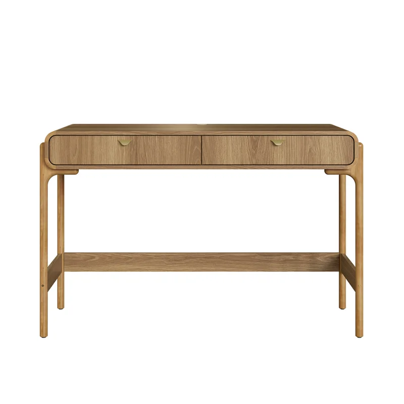 Escritorio Select - 2 cajones - Natural en Marrón - Escritorios, Uruguay | Nyr, vista 3