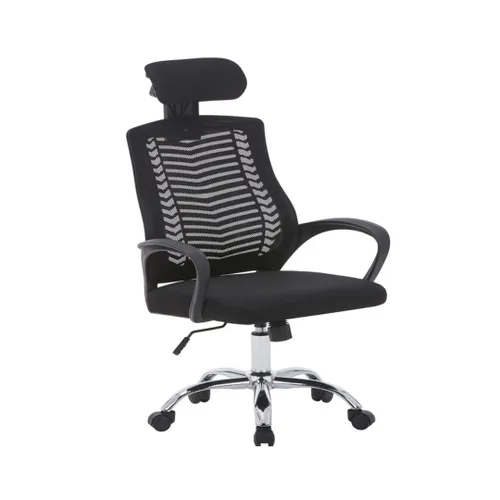 SILLA DE ESCRIOTORIO RH NEGRA ASIENTO MALLA MC056AD01 en Negro - Escritorios y sillas de escritorio, Uruguay | Rosas Hermanos