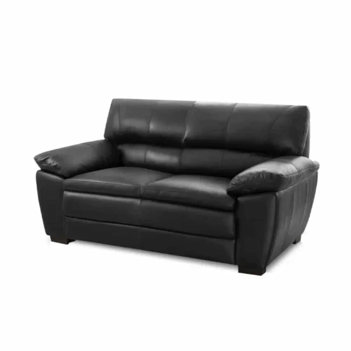Sillón 100% Cuero - 2 Cuerpos Premium - Negro en Negro - Sillones y sofás, Uruguay | Nario Hogar, vista 2