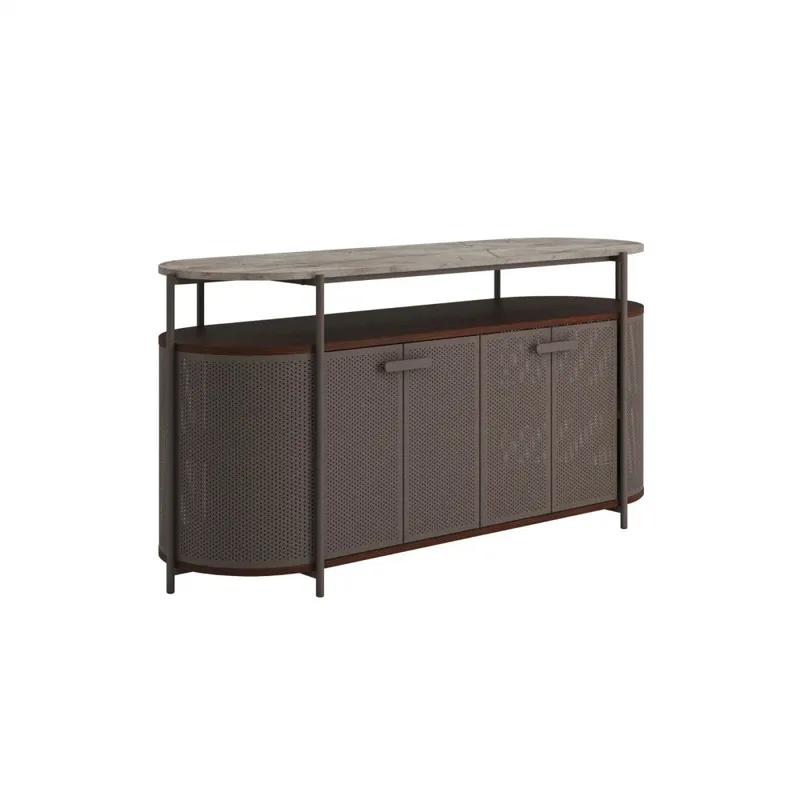 Rack para tv dos puertas Sauder en Gris - Muebles para TV, Uruguay | Ecowood
