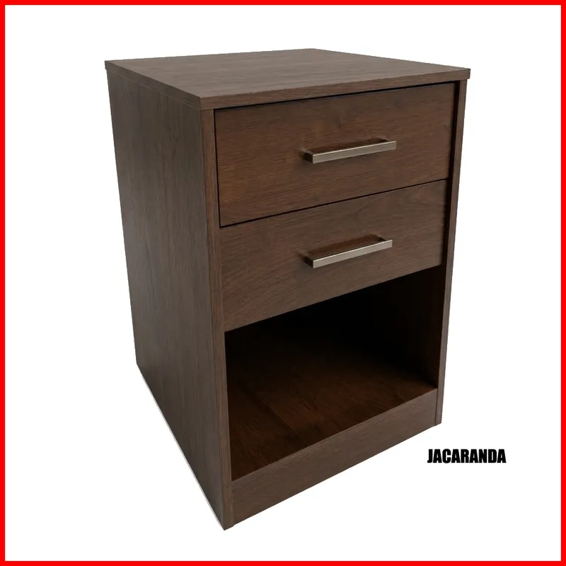 Mesa de luz 2 cajones – Verona en Marrón - Mesas de luz, Uruguay | Punto Unión