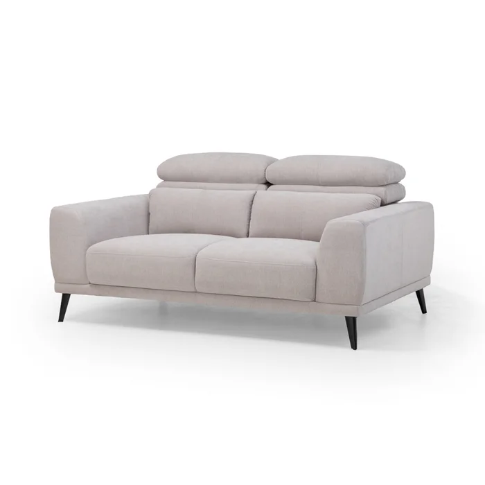 Sofá Keisy - Tela Microfibra - 2 cuerpos - Nikki 6 (Greige) en Gris - Sillones y sofás, Uruguay | NYR, vista 2