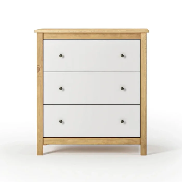 Cómoda 3 Cajones - Línea Maden - Blanco en Blanco - Cómodas, Uruguay | Ecowood, vista 4