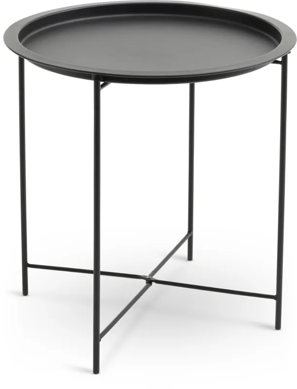 Mesa auxiliar RANDERUP Ø47 negro en Negro - Mesas de arrimo, Uruguay | JYSK