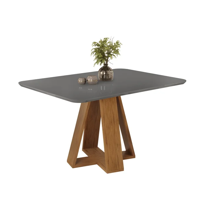 Mesa de Comedor 120 - Linea Celeste Milan - Gris en Gris - Mesas de comedor, Uruguay | Rústico Hogar, vista 2