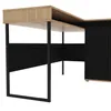 Escritorio esquinero Chicago - Black y Aveiro en Negro - Escritorios y sillas de escritorio, Uruguay | NYR, vista 4 de 5