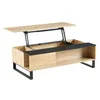 Mesa Ratona Rebatible Mdf-y-metal Negro Enzo Neg/nat en Negro - Mesas de living, Uruguay | Divino, vista 4 de 7