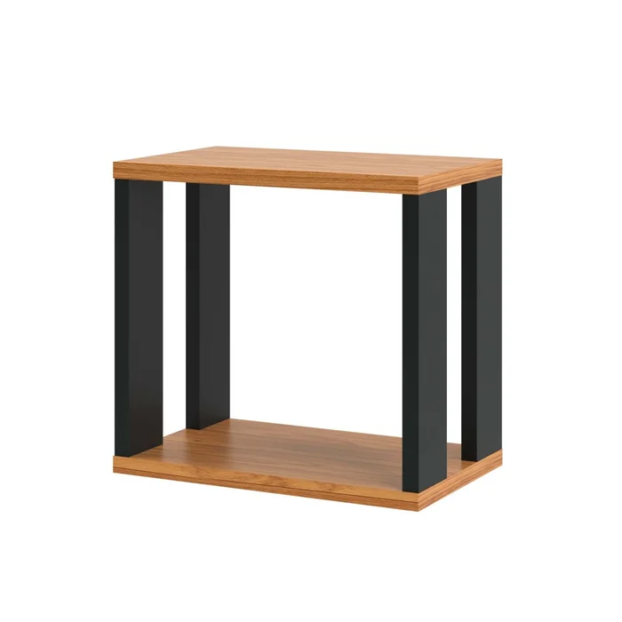 Estante Flotante Lore 100% MDF - Linea Factory en Blanco Off White/Freijo - Bibliotecas, Uruguay | Balton, vista 4