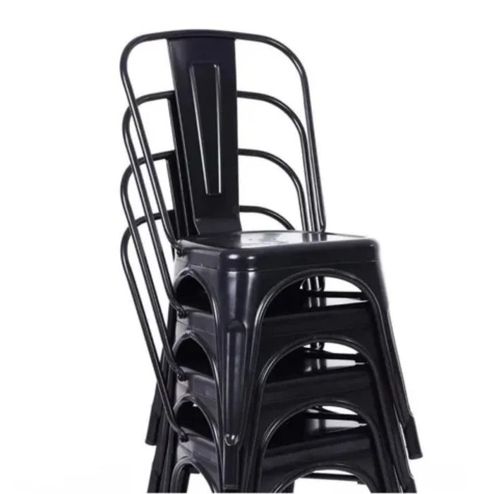 Silla Tolix - Negro en Negro - Sillas, Uruguay | La Cueva Muebles, vista 4