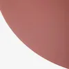 Mesa de centro Wilshire cristal templado glaseado y acero acabado pintado - terracota mate Ø80cm en Rojo - Mesas de living, Uruguay | Kavehome, vista 5 de 7