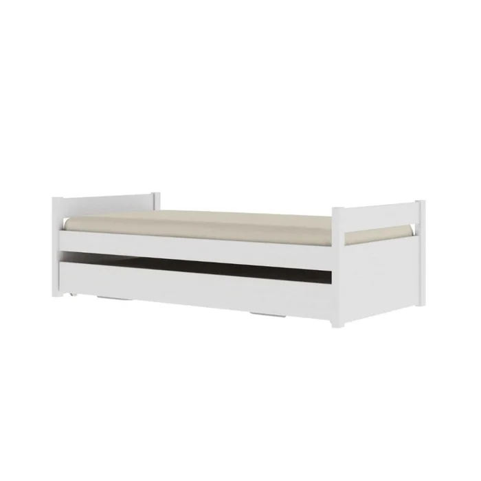 Cama Marinera 1 plaza - Nois - Madera Maciza - Blanco en Blanco - Dormitorio, Uruguay | Ecowood, vista 2