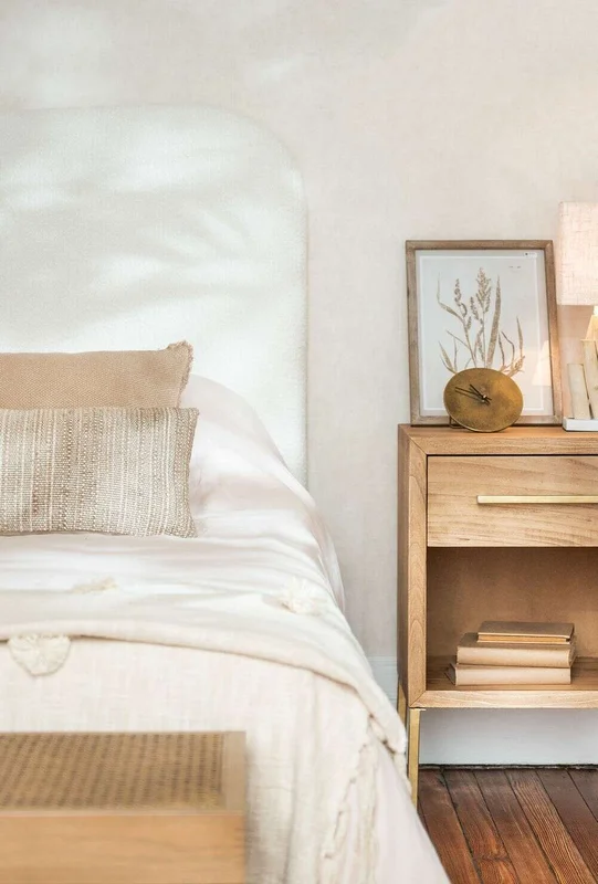 RESPALDO ORGANIC - CURVO - CORDERITO SINTETICO en Blanco - Respaldos de cama, Uruguay | La Iberica, vista 4