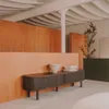 Mueble TV Mailen 2 puertas en chapa de fresno - con acabado oscuro 200 x 50 cm en Negro - Muebles para TV, Uruguay | Kavehome, vista 2 de 10