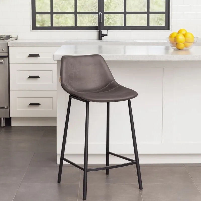 Banqueta FRANKY GRIS en Gris - Butacas, banquetas y puffs, Uruguay | Viasono