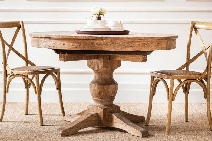 MESA COMEDOR EXTENSIBLE - 1.20 A 1.70 MTS - OLMO - Mesas de comedor, Uruguay | La Iberica, vista 3
