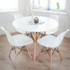 MESA EAMES DKR D110x73CM MDF Y MADERA BLANCO en Blanco - Mesas de arrimo, Uruguay | Koz, vista 2 de 4
