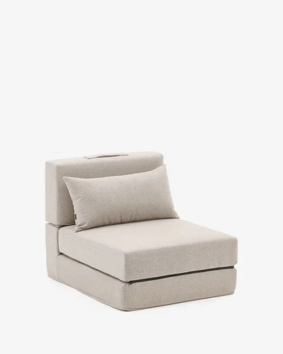 Puf cama convertible Arty beige 70 x 89 (200) cm en Beige - Butacas, banquetas y puffs, Uruguay | Kavehome