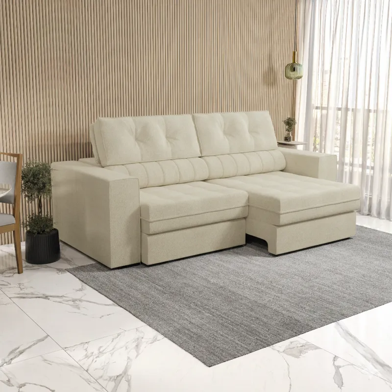 Sofa Egada-juno 2.60mt en Sofa Egada-Juno Arena, Sofa Egada-Juno Fendi - Sillones y sofás, Uruguay | Casa Brava
