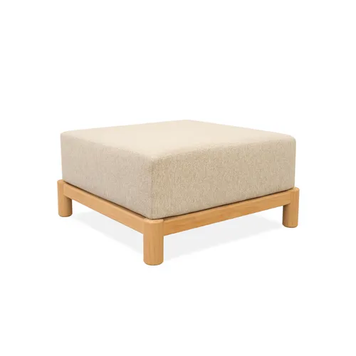 PUFF LARA OUTDOOR TEKA CON ALMOHADÓN 87X89 en Beige - Muebles para el exterior, Uruguay | Masinfinito Casa