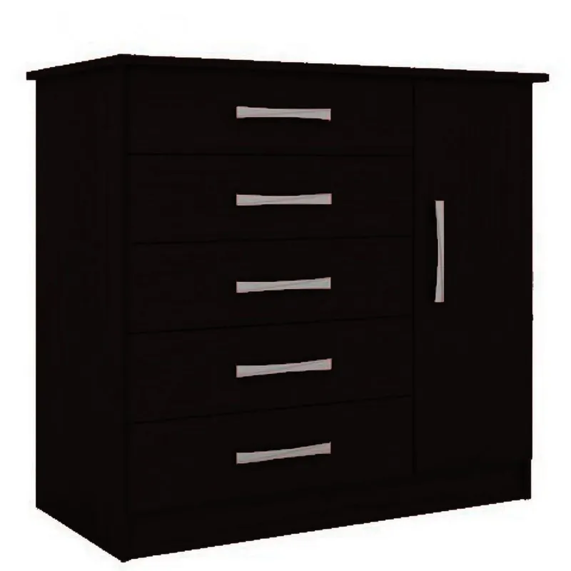Cómoda 158 Negro - Cómodas, Uruguay | Lais Muebles