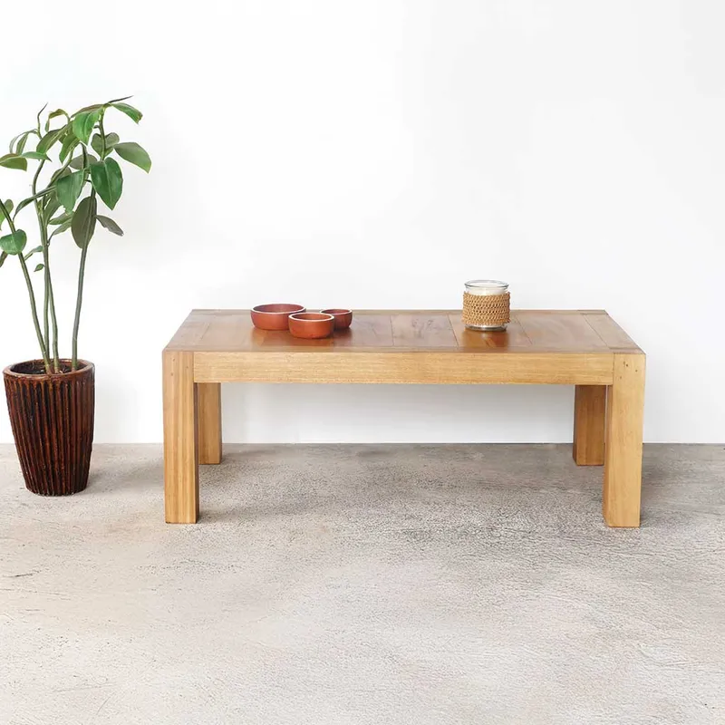 MESA RATONA GAROPABA 120x60 en Madera natural - Mesas de living, Uruguay | Fundamento Muebles
