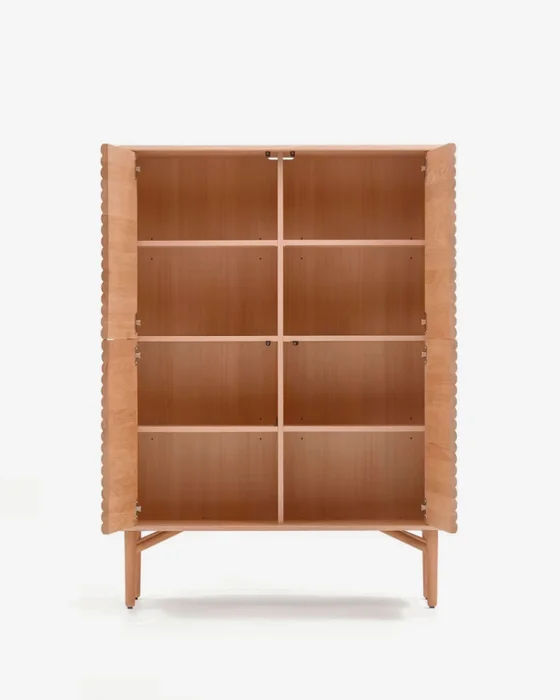 Aparador Lenon - 4 puertas madera maciza y chapa de roble 104,5 x 144 cm FSC MIX Credit en Madera natural - Aparadores y recibidores, Uruguay | Kavehome, vista 9