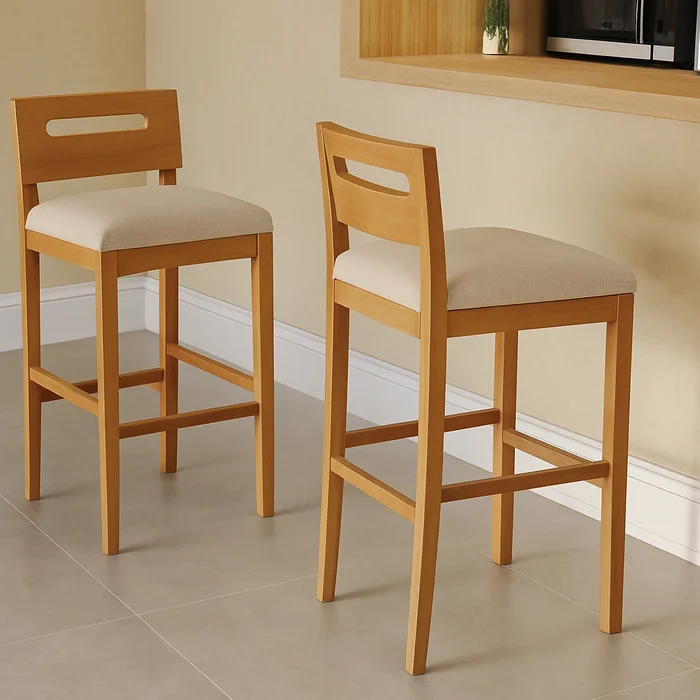 Banqueta Mia - Madera Maciza en Madera natural - Butacas, banquetas y puffs, Uruguay | Balton, vista 9