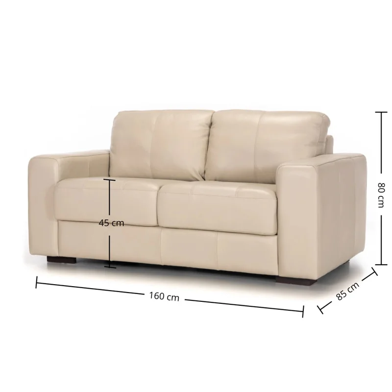 Sofá Colorado - Cuero Básico - 2 cuerpos - Arena - (Preventa) en Beige - Sillones y sofás, Uruguay | NYR, vista 3
