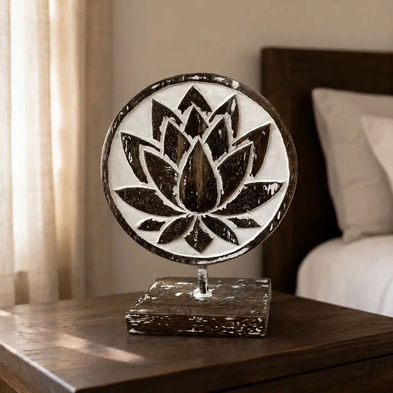 Flor de Loto en Marrón - Decoración, Uruguay | Camino a Casa