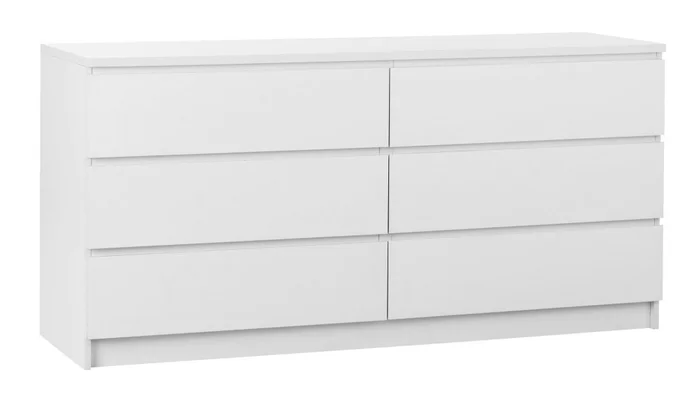 Cómoda LIMFJORDEN 3+3 cajones blanco en Blanco - Cómodas, Uruguay | JYSK