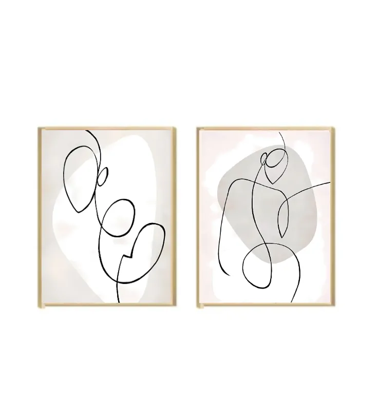 Kit 2 Cuadros - Silueta de Mujer - 30 x 40 - Decoración de pared, Uruguay | Berna home