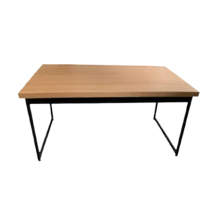 Mesa de Comedor Oxford Rectangular 150 cm (Marrón Claro – Hierro Negro) en Marrón - Mesas de comedor, Uruguay | Berna home