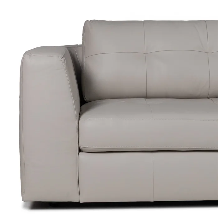 Sofá Amaro 3065 - Cuero Básico - 3 cuerpos - Greige en Beige - Sillones y sofás, Uruguay | NYR, vista 3