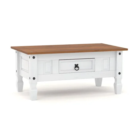 Mesa de living Linea Naturale - Blanco/Roble en Multicolor - Mesas de living, Uruguay | La Cueva Muebles, vista 9