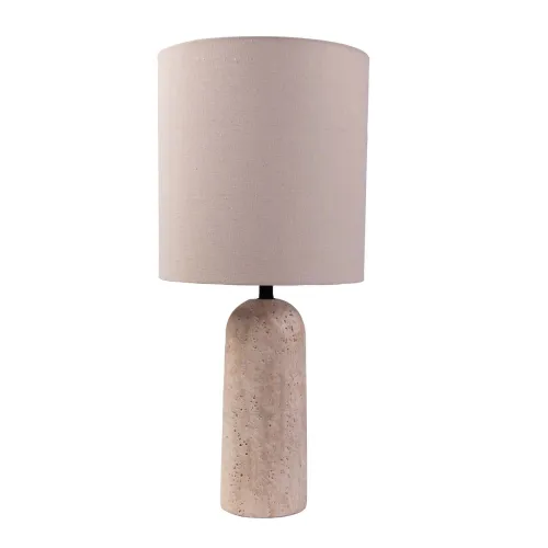 Lampara De Mesa Marmol Natural-beige Ml234514 en Beige - Lámparas de mesa, Uruguay | Divino