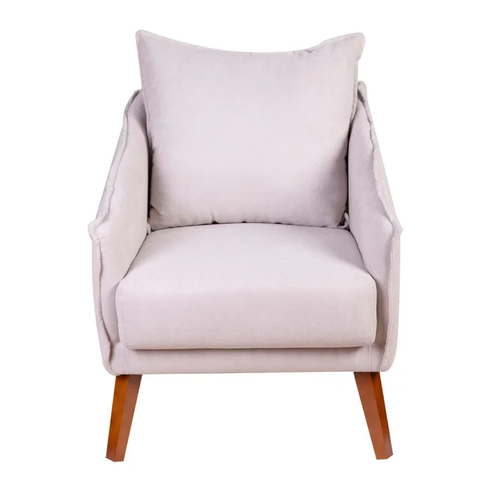 Butaca Tela-y-madera Natural-beige Colin Beige en Beige - Sillones y sofás, Uruguay | Divino, vista 2