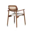 Silla De Comedor Rattan-y-madera Natural-beige Danielle C/b en Madera natural - Sillas, Uruguay | Divino, vista 3 de 3
