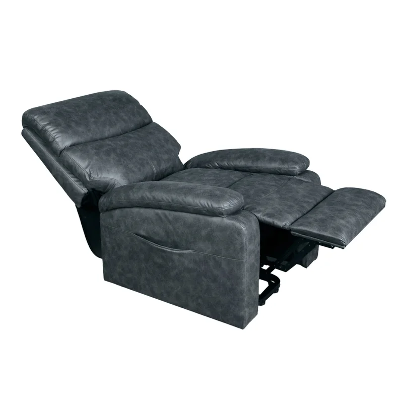 Recliner C/lift 1 Cuerpo Tela Gris Dublin Grafito en Gris - Sillones y sofás, Uruguay | Divino, vista 3