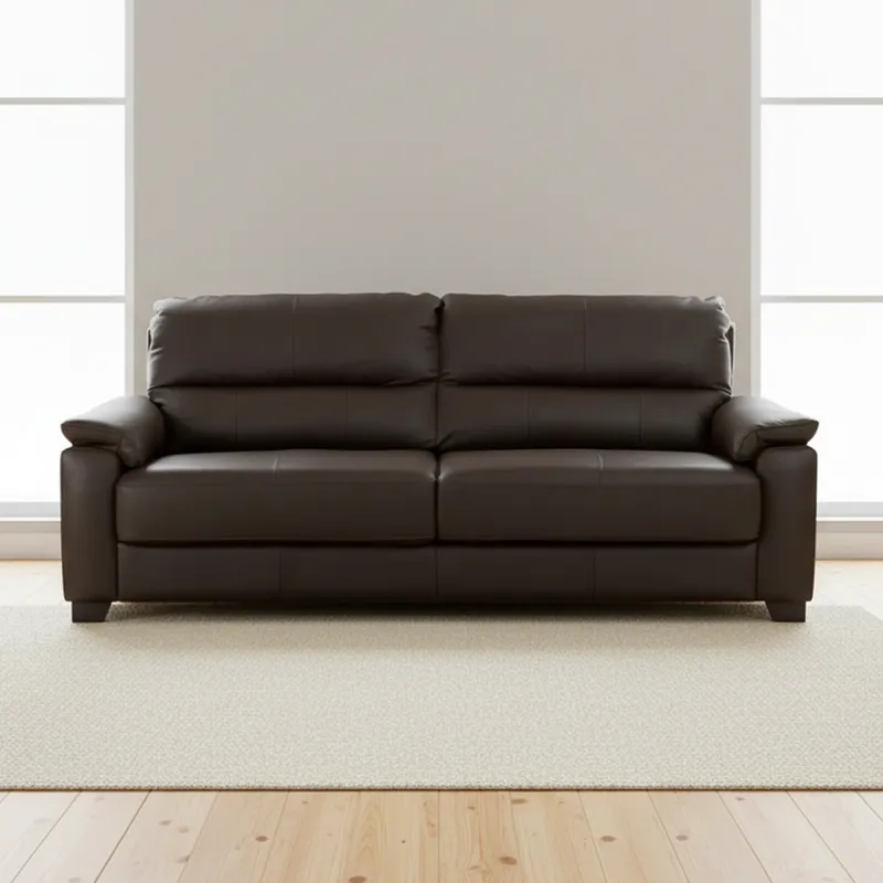 Sofa 3 Cuerpos Cuero-100-natural Marron Venecia Choc. en CHOC. - Sillones y sofás, Uruguay | Divino